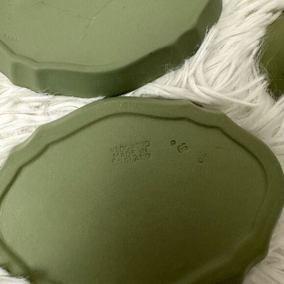 Wedgwood Vintage Jasperware Oval Trinket Dish 4pc   Cherub GreekMythology Motiff - Picture 5 of 7